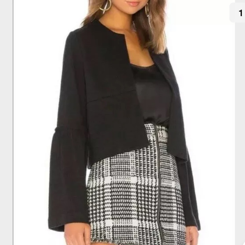 CUPCAKES AND CASHMERE Griselda Black Jacket XS